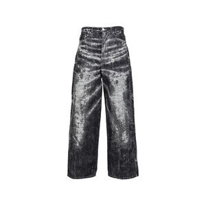 Taakk Black Denim - Wide-Leg Jeans Men